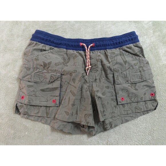 Columbia Pants - Columbia Company  Womens Shorts Size M  Green High Rise Cargo Pockets Drawstring